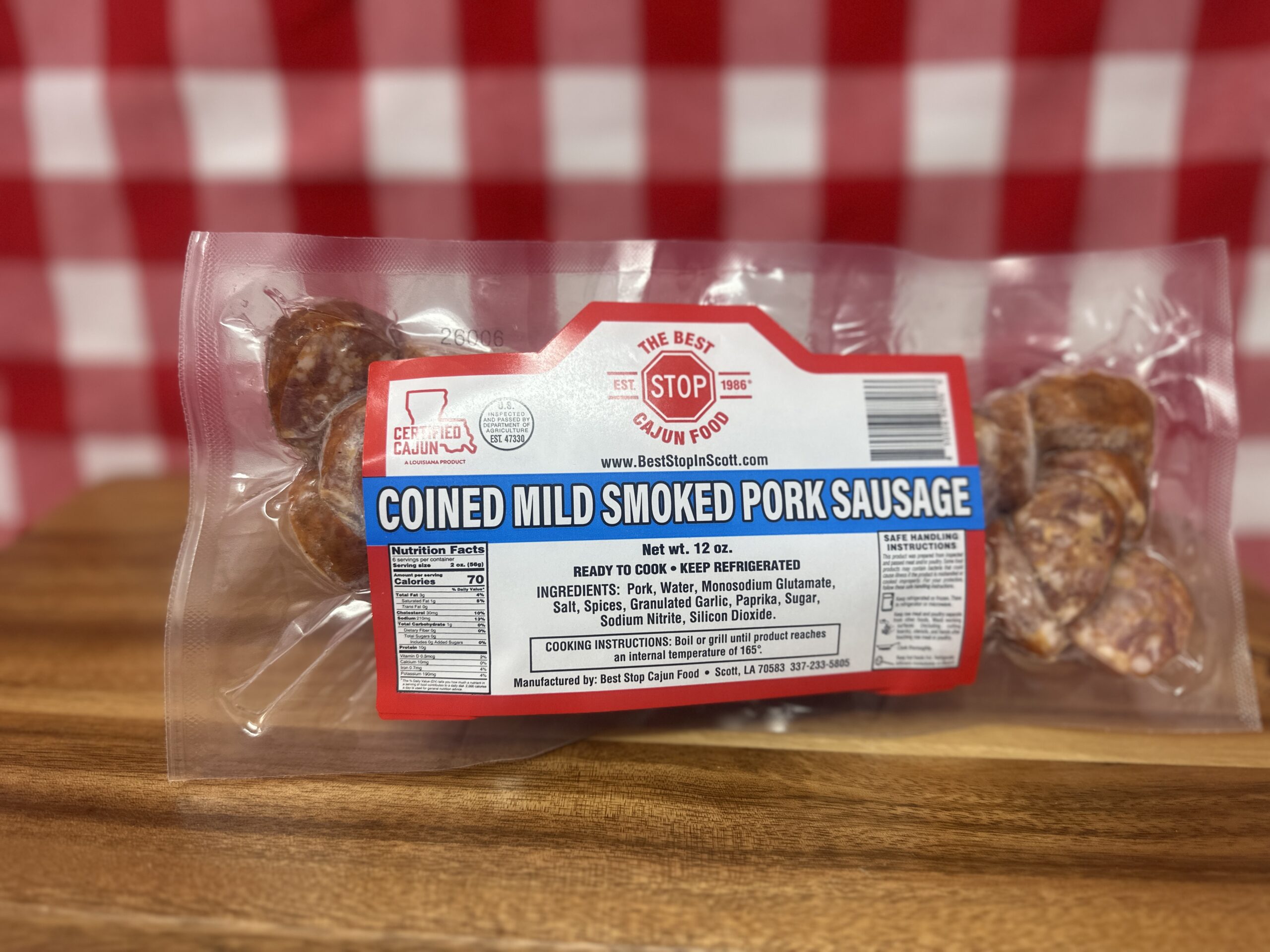Coined Mild Smoked Pork Sausage