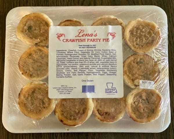 Lena's crawfish party pies