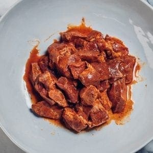 marinated pork